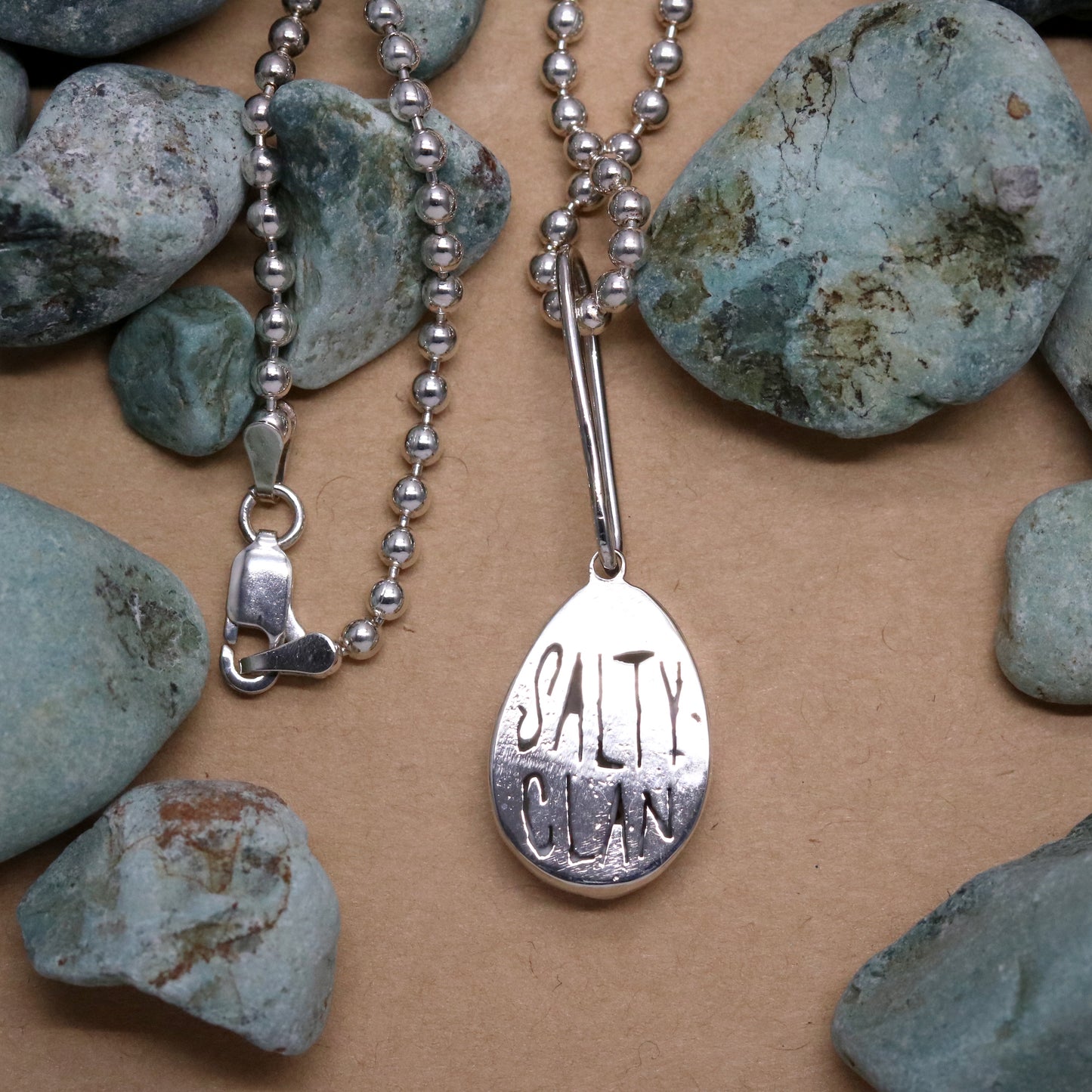SV925 Salty Clan Pendant. one of a kind.