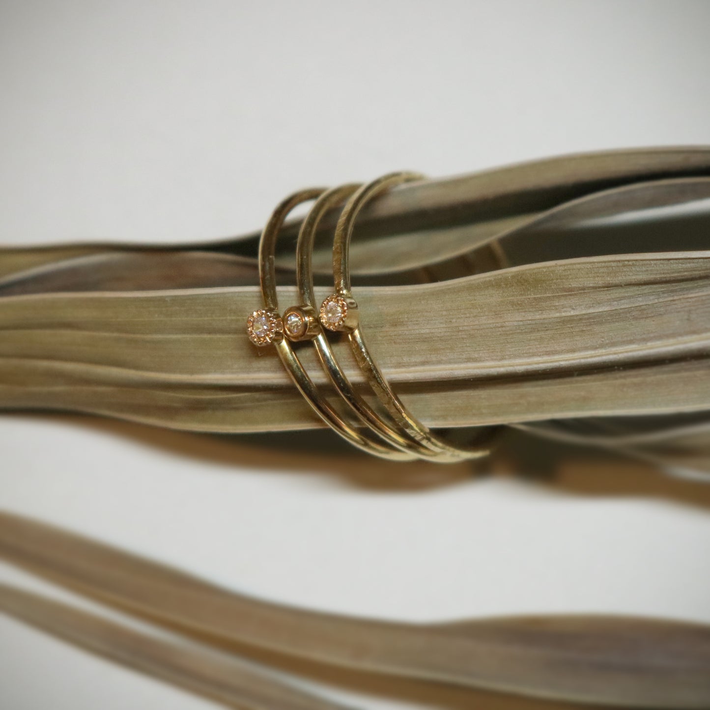 K18 Gold 0.004ct Diammond Ring.