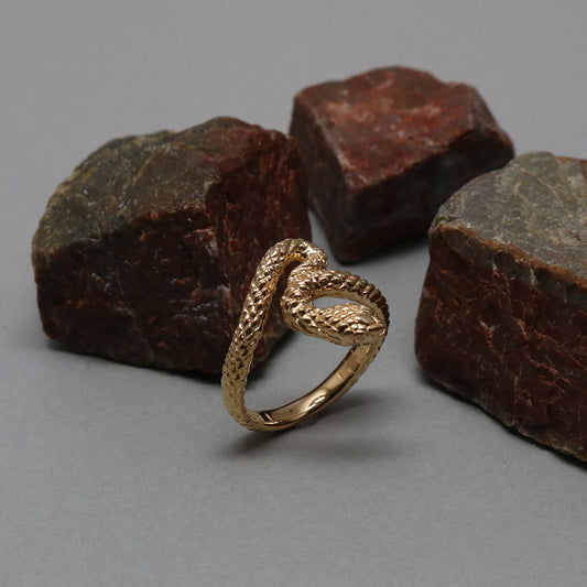 Golden Snakes Ring.