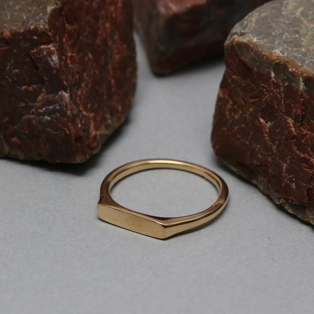 Plane Signet Ring.(Rectangle)