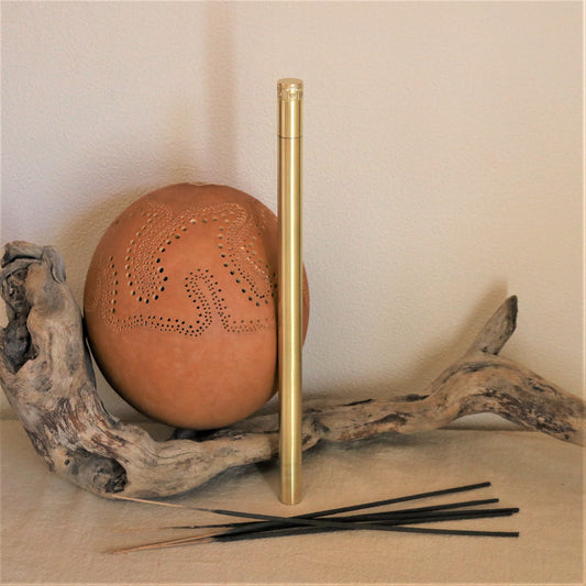 Brass ‘‘KEMURI" INCENSE CASE.