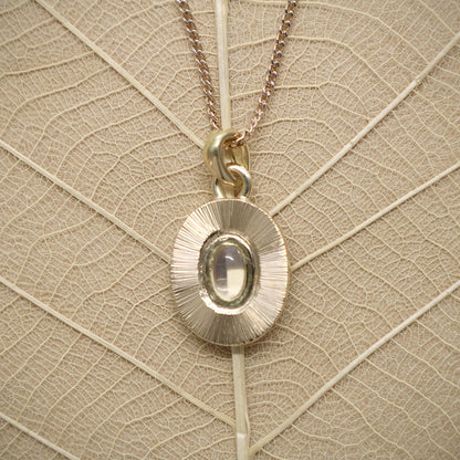 K14 Royal Blue Moon Stone.The Light of a Full Moon Necklace.