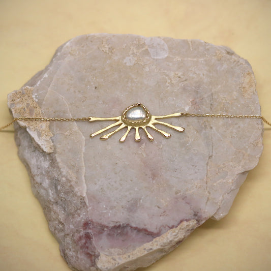 K18 Sun Rise Necklace.