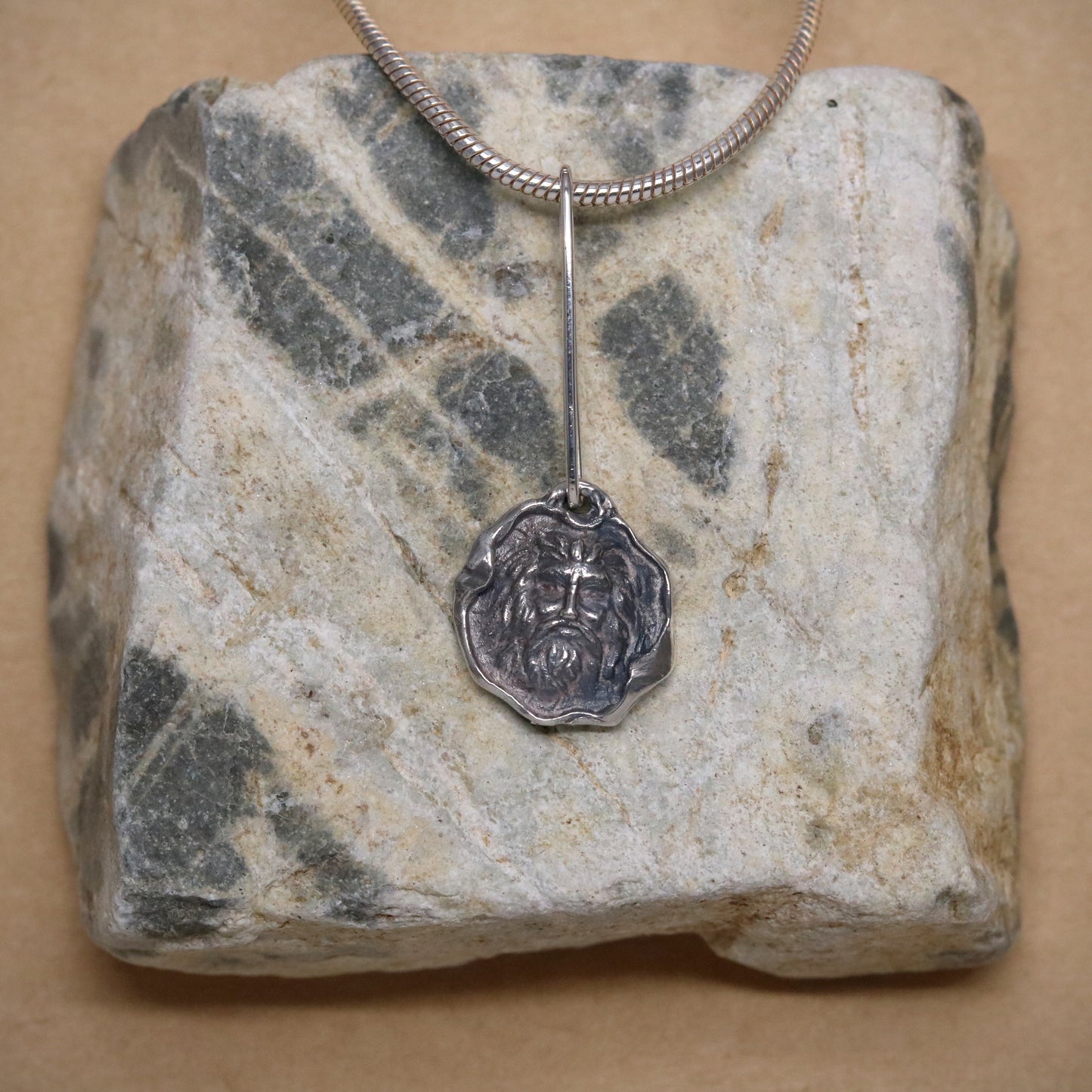 SV925 Poseidon Coin Pendant.