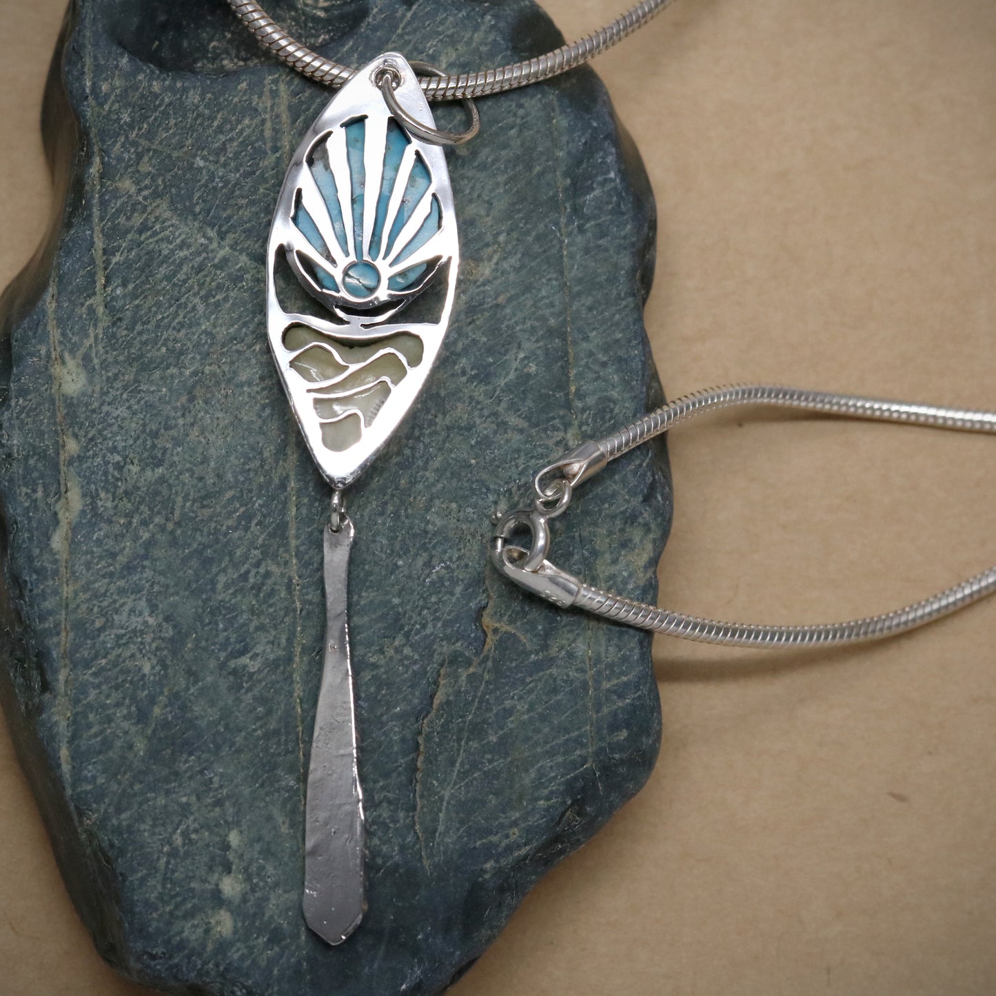 Earth's Treasures Pendant. one of a kind.