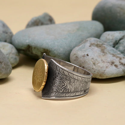 SV925/K18 Lotus Tone Ring.