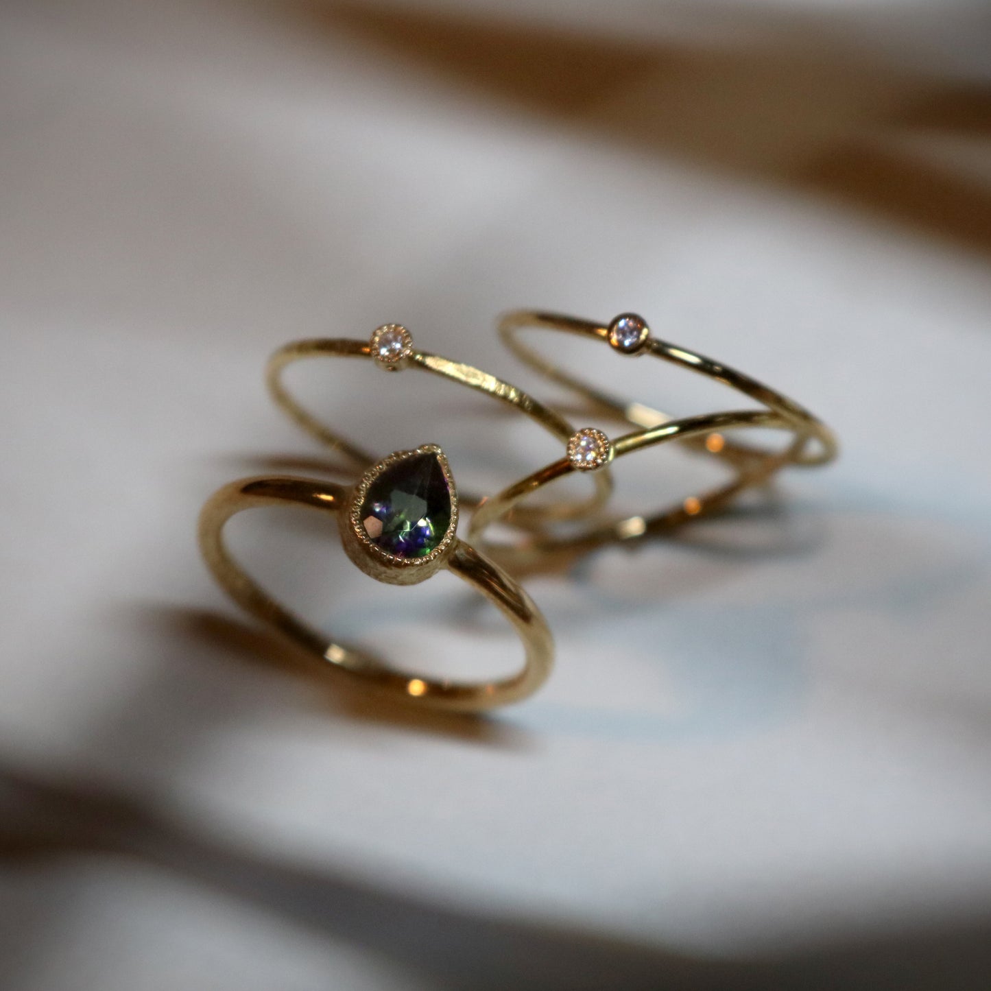 K18 Mystic Topaz Ring.