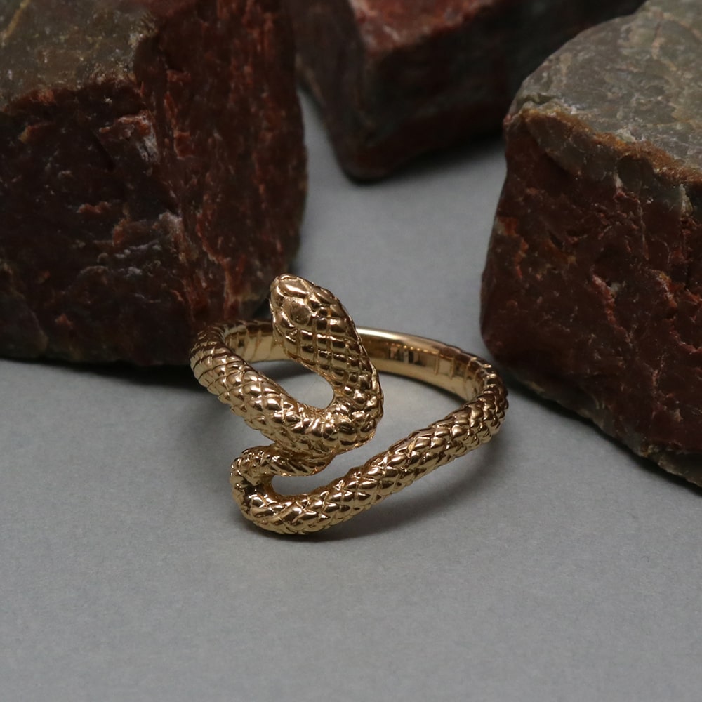 Golden Snakes Ring.