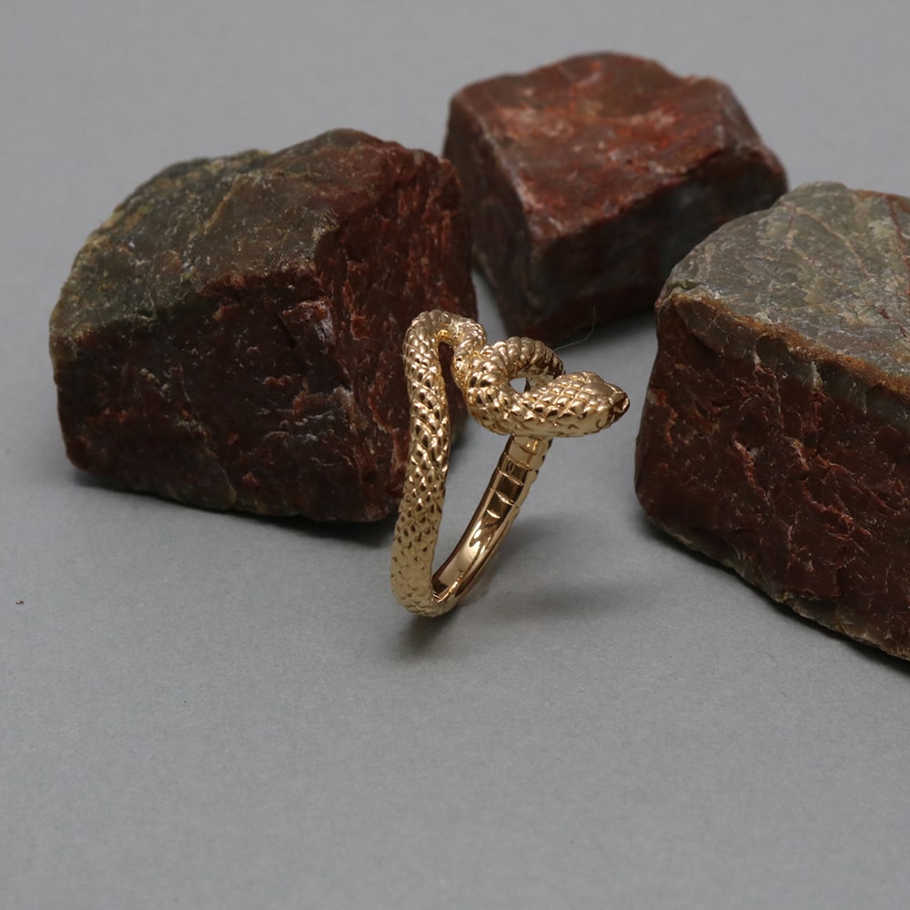 Golden Snakes Ring.