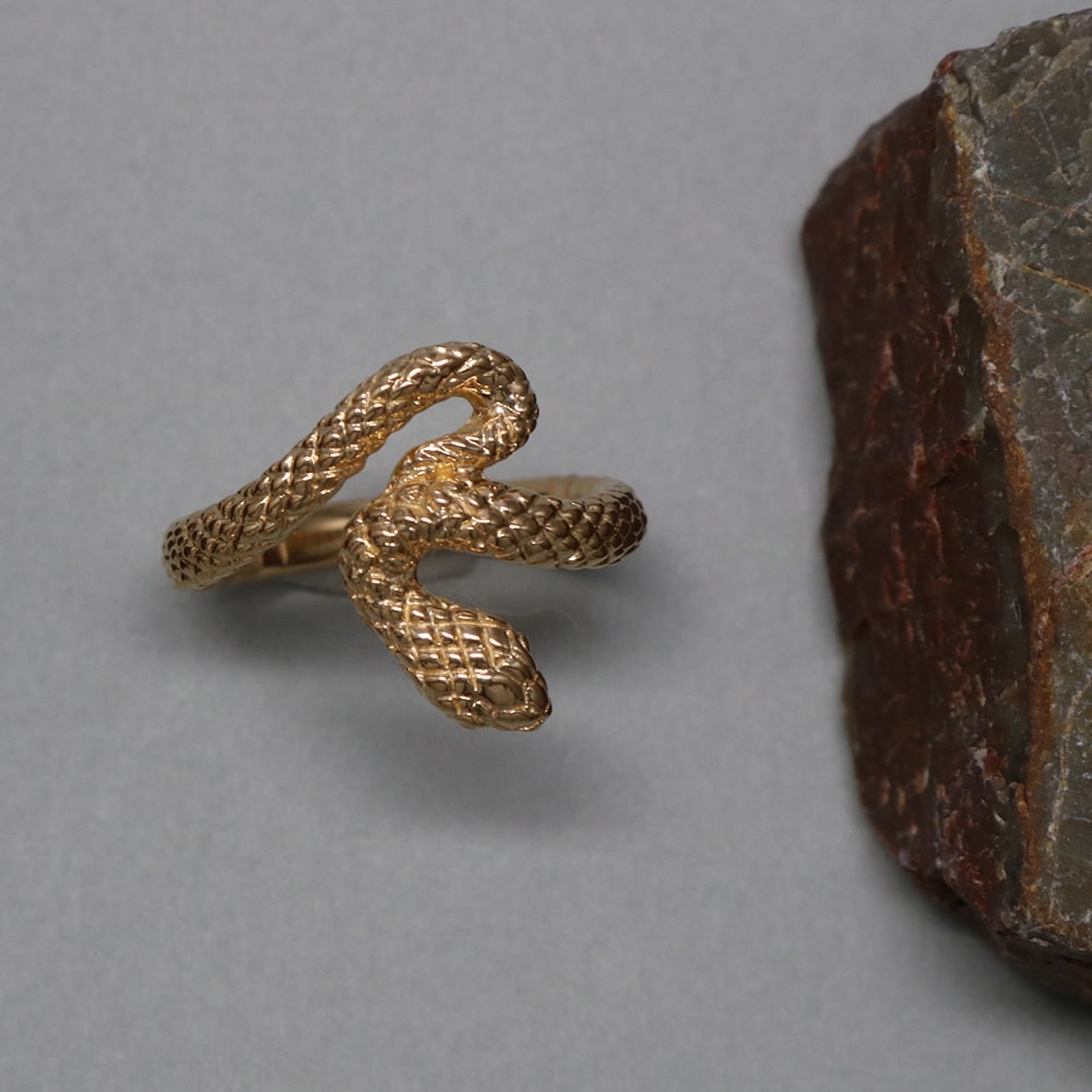 Golden Snakes Ring.