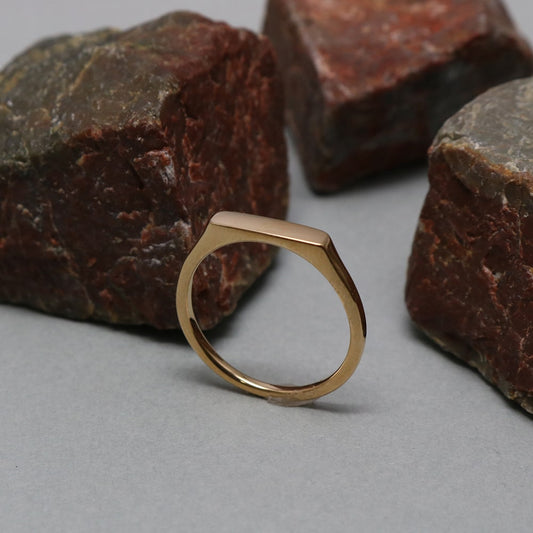 Plane Signet Ring.(Rectangle)