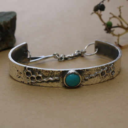 SV925 Turquoise Moon Bangle.(THC&CBD)