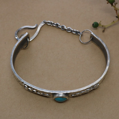 SV925 Turquoise Moon Bangle.(THC&CBD)