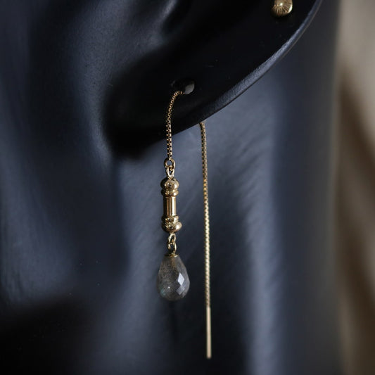 K18 Labrado Drop Threader Earrings.