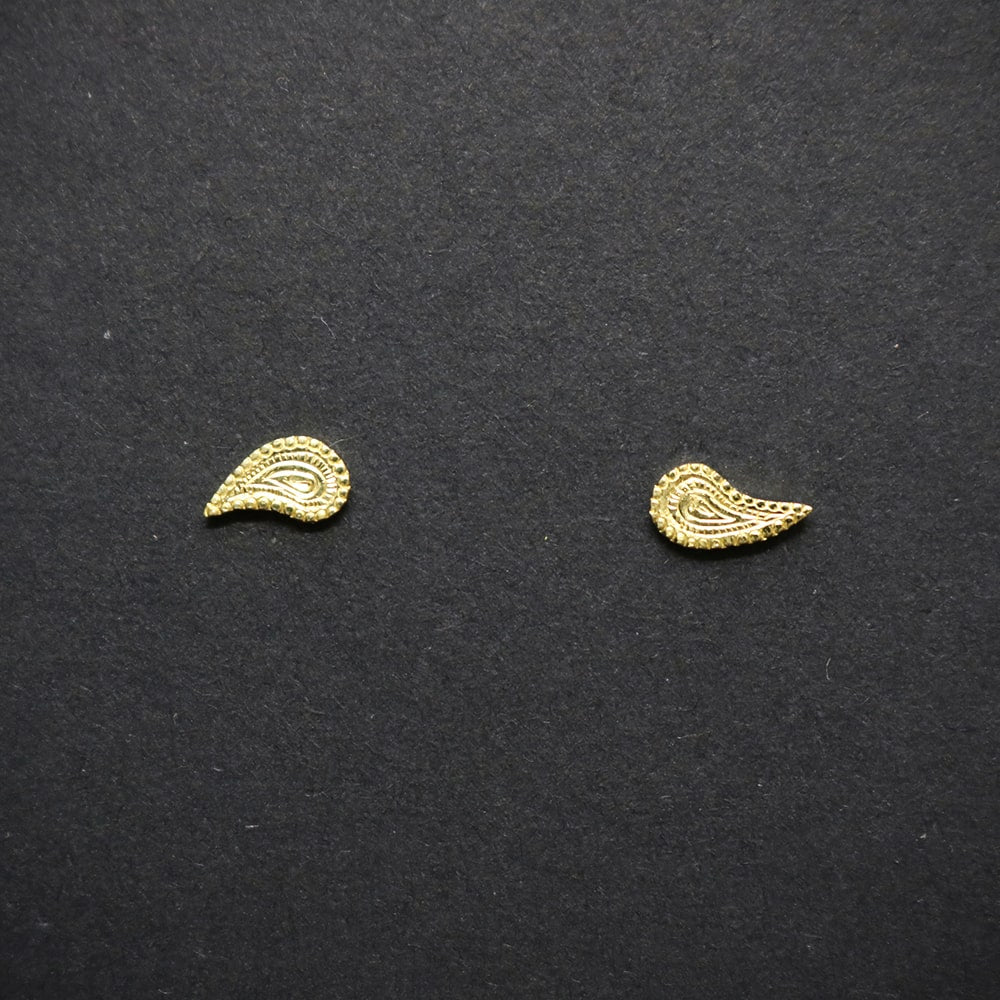 K14 paisley Studs  Pierce.