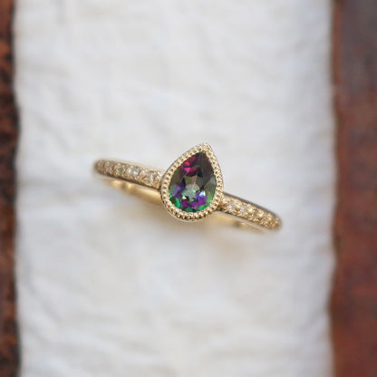 K18 Twinkle Mystic Topaz Ring.