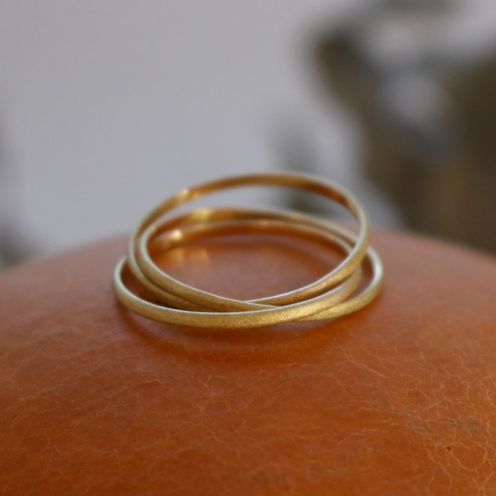 K18 Yellow Ring trio.