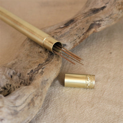 Brass ‘‘KEMURI" INCENSE CASE.