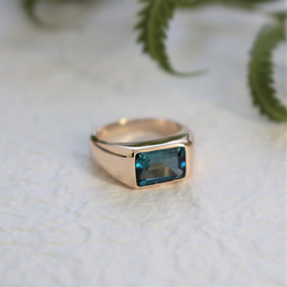 K10 Cumulus Blue Topaz Ring.