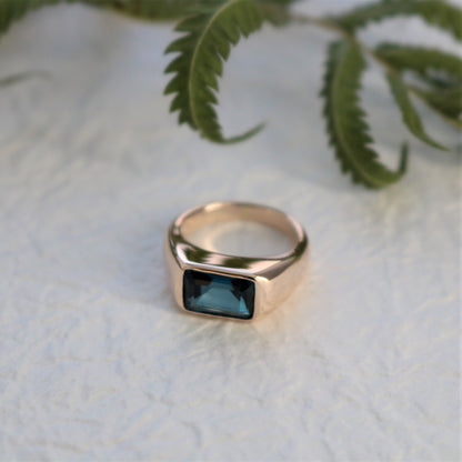 K10 Cumulus Blue Topaz Ring.