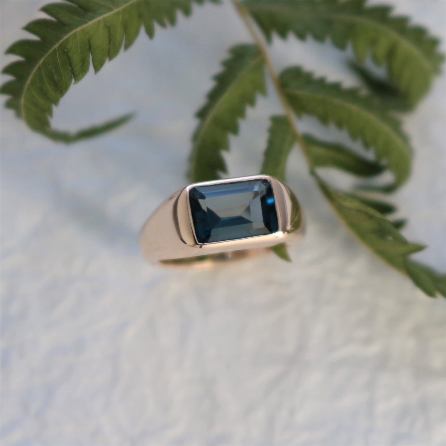 K10 Cumulus Blue Topaz Ring.