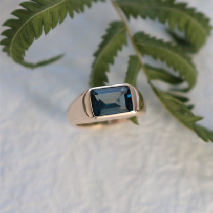 K10 Cumulus Blue Topaz Ring.